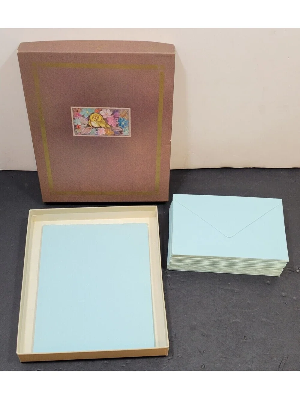 Assorted Stationery, Greeting Cards, Keepsake Boxes, Caspari Large Floral Cards